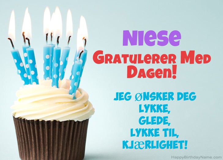 Gratulerer så mye med dagen Gratulerer med dagen Niese