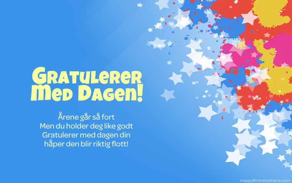 Gratulerer så mye med bursdagen
