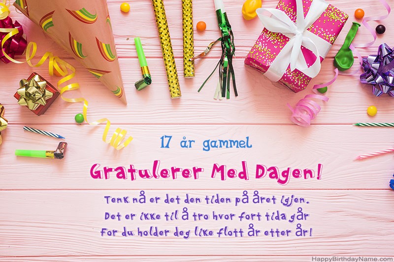 Laste ned Happy Birthday card 17 år gammel jente gratis