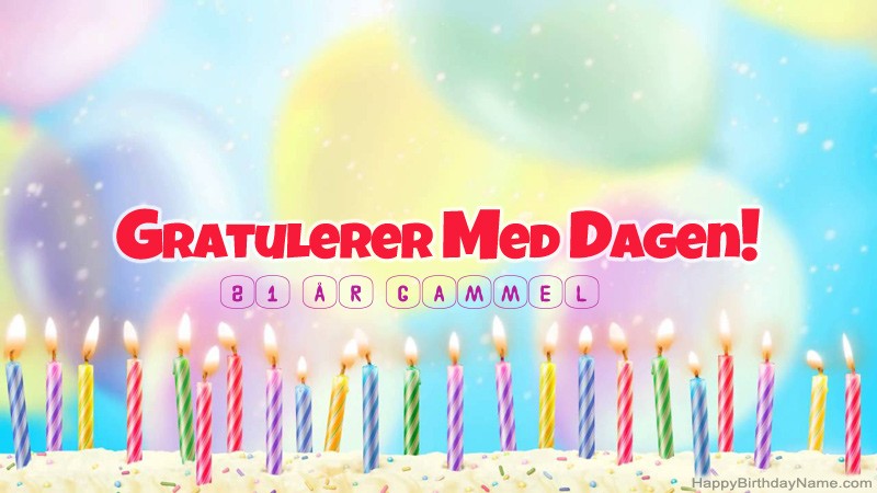 Morsomme gratulasjonskort 21 år gammel fyr