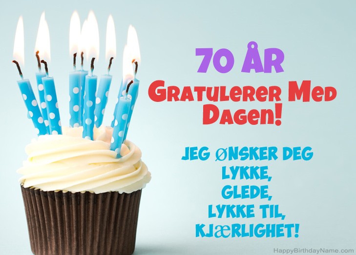 Gratulerer så mye med dagen Gratulerer med dagen 70 år gammel mann