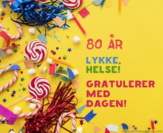 80 år gammel mann Happy Birthday bilder
