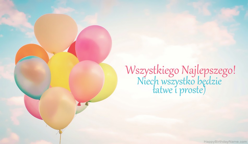 Wszystkiego najlepszego z okazji urodzin
