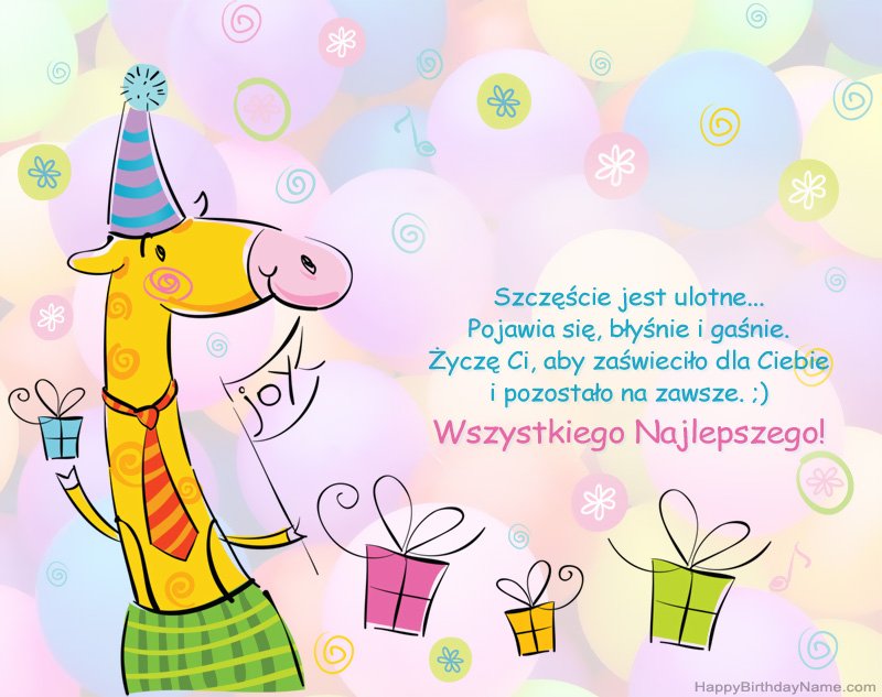 Gratulacje dla dzieci z okazji urodzin