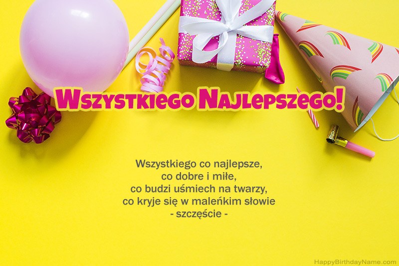 Wszystkiego najlepszego w prozie