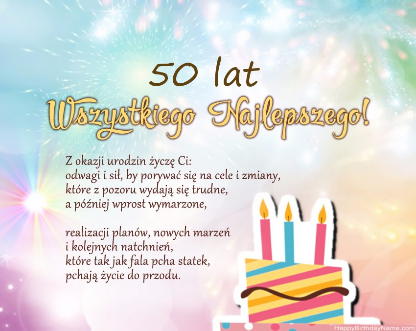 50-letnia kobieta Wszystkiego najlepszego w wierszu 50-letnia kobieta Wszystkiego najlepszego w wierszu