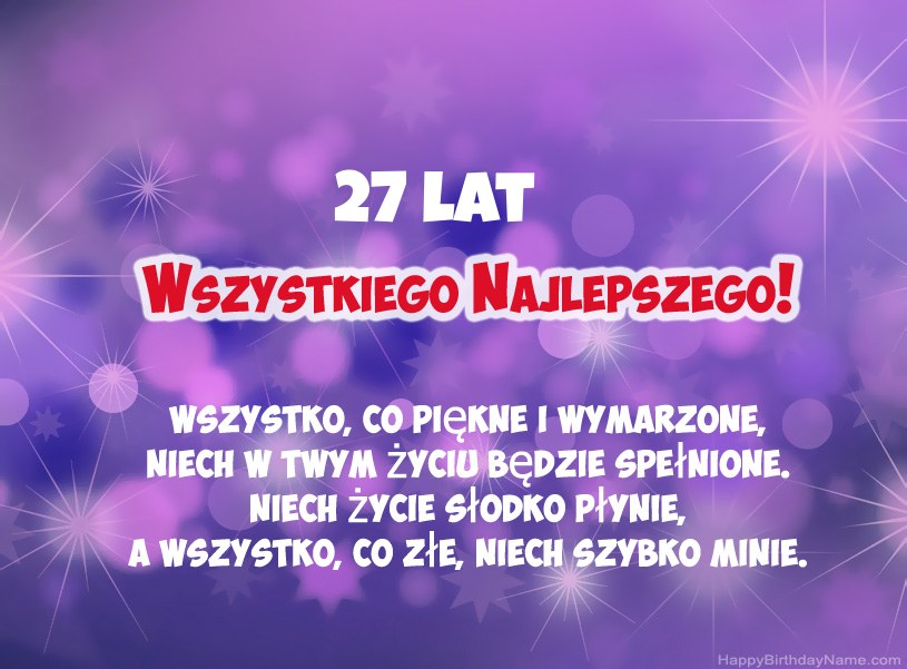 Piękne zdjęcia z okazji urodzin 27-letni mężczyzna