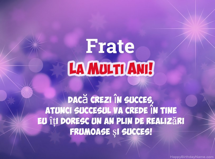 Imagini frumoase pentru ziua natală fericită Frate
