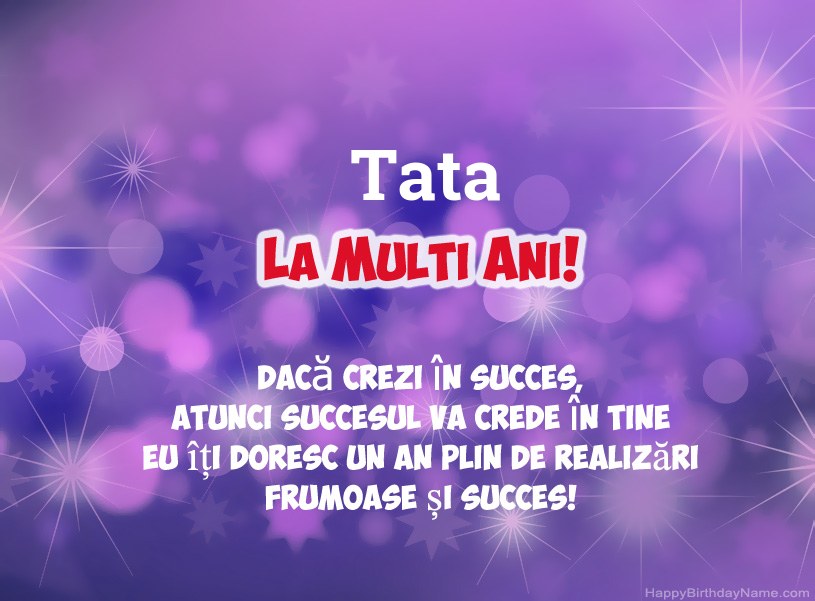 Imagini frumoase pentru ziua natală fericită Tata