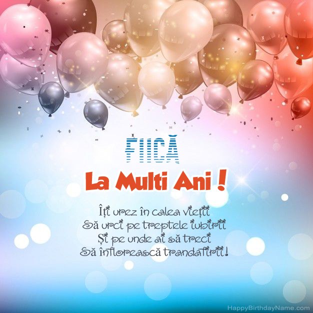 Poezii Fiică de ziua de naștere