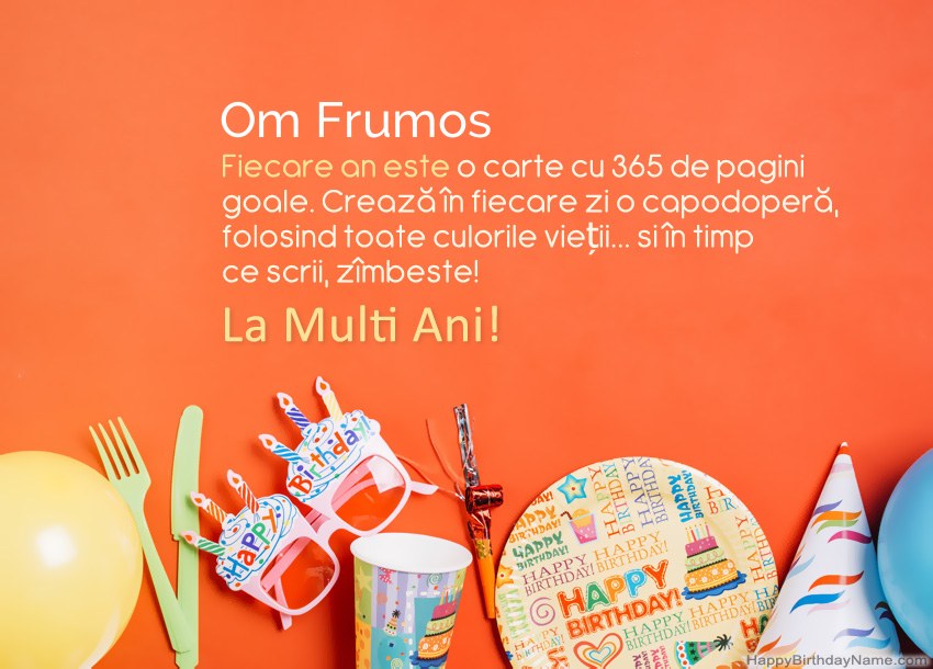 Felicitări Om Frumos La mulți ani