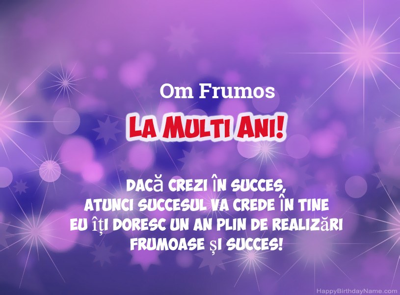 Imagini frumoase pentru ziua natală fericită Om Frumos