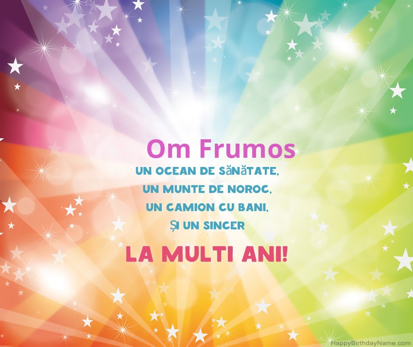 Cărți frumoase la mulți ani Om Frumos