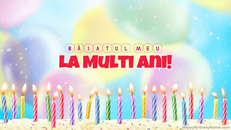 Felicitari haine de aniversare fericite Băiatul Meu