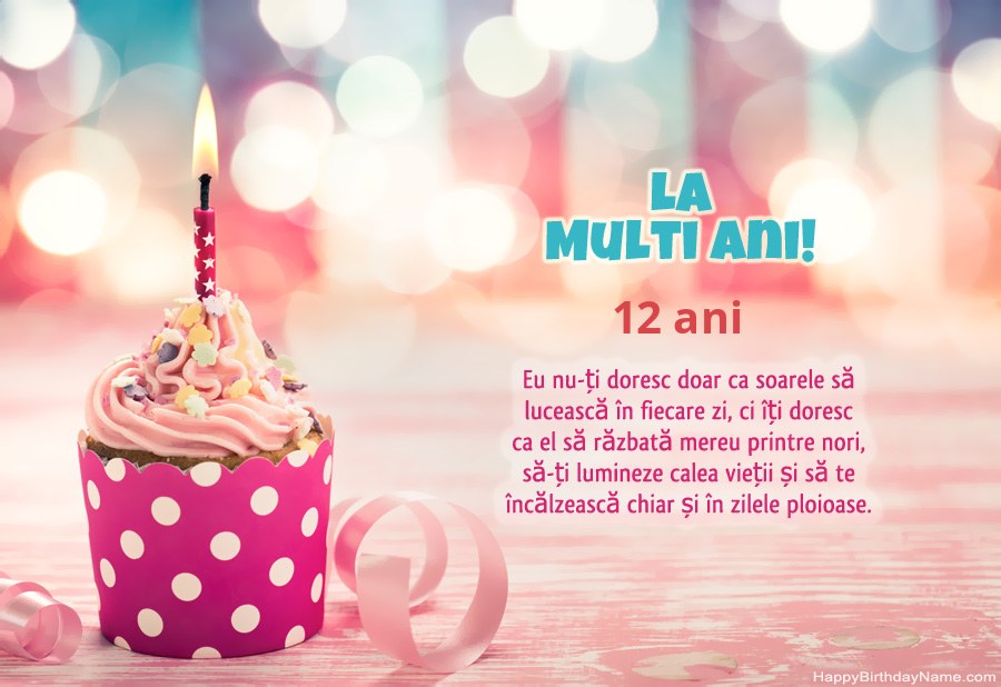 Descărcați gratuit cardul Happy Birthday Fata de 12 ani