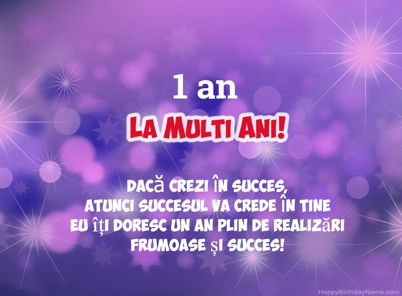 Imagini frumoase pentru ziua natală fericită Baiat de 1 an