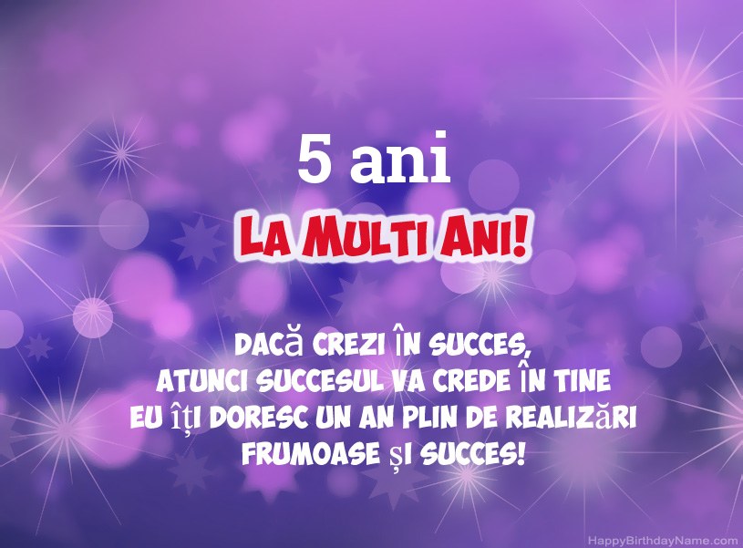 Imagini frumoase pentru ziua natală fericită Baiat de 5 ani