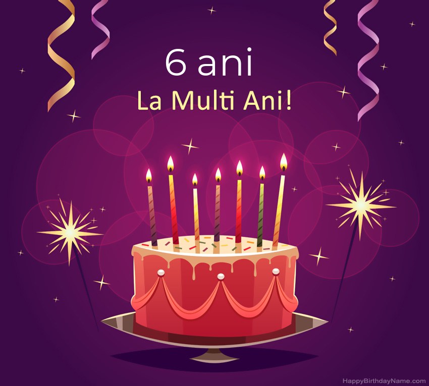 Felicitari haioase pentru pozele la multi ani Băiat de 6 ani