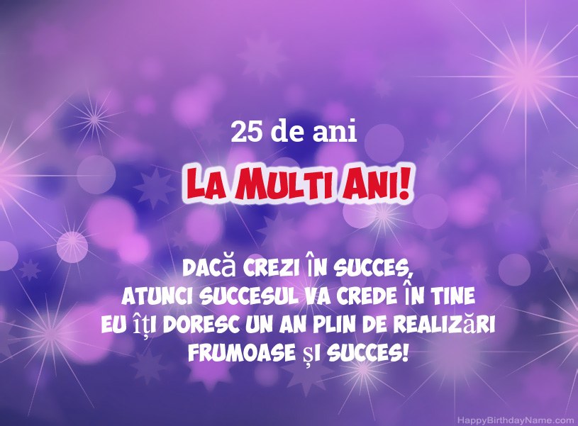 Imagini frumoase pentru ziua natală fericită Om de 25 de ani