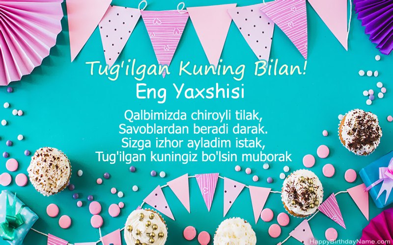 Tug'ilgan kuningiz bilan Eng Yaxshisi, chiroyli rasmlar