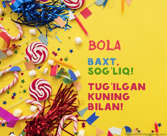 Bola Tug'ilgan kuningiz uchun rasmlar Bola Tug'ilgan kuningiz uchun rasmlar