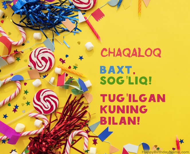 Chaqaloq Tug'ilgan kuningiz uchun rasmlar