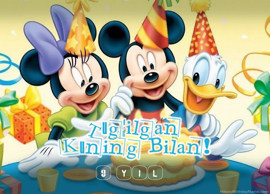 9 yoshli qiz Tug'ilgan kun tabrigi 9 yoshli qiz Tug'ilgan kun tabrigi