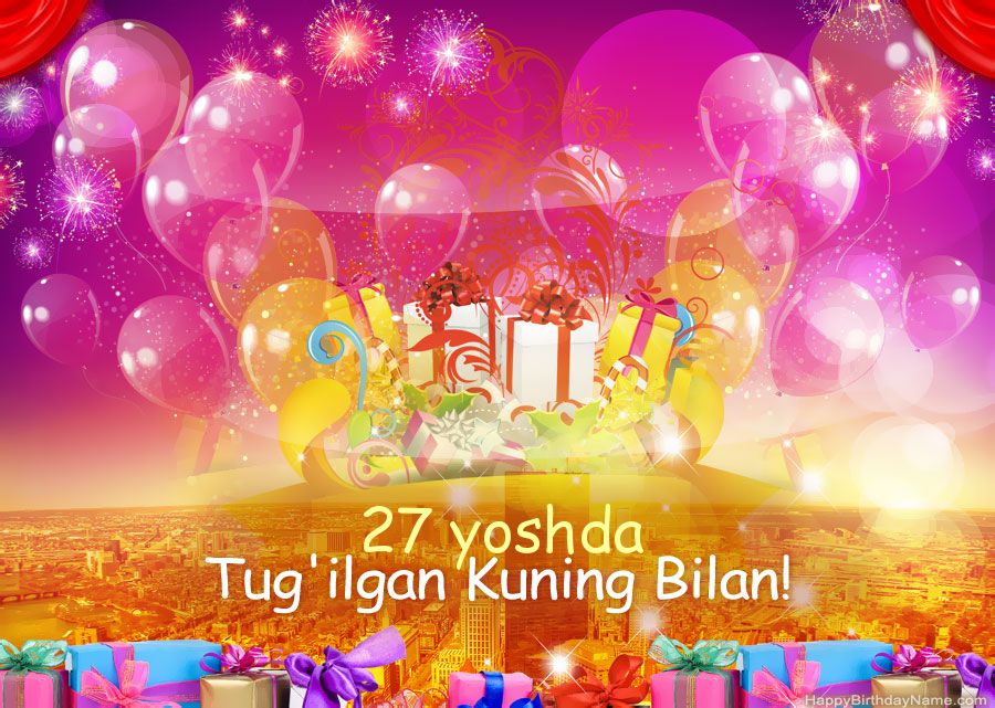 Kulgili rasmlar Tug'ilgan kuningiz bilan 27 yoshli qiz