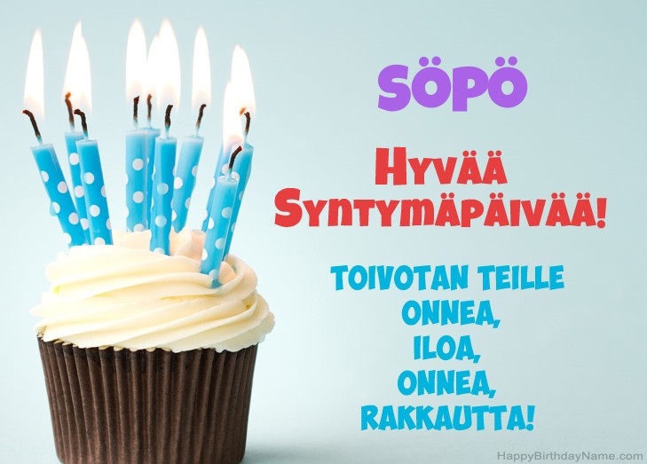 Onnittelut Söpö hyvää syntymäpäivää varten