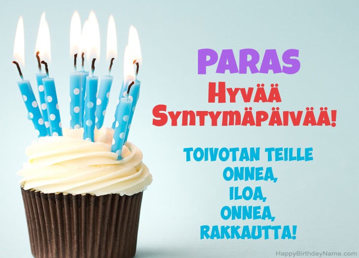 Onnittelut Paras hyvää syntymäpäivää varten
