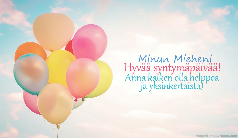 Hyvää syntymäpäivää Minun Mieheni-kuvia