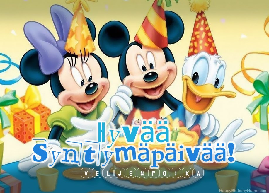 Veljenpoika syntymäpäiväterveisiä