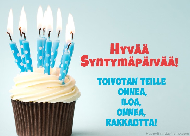 Onnittelut hyvää syntymäpäivää
