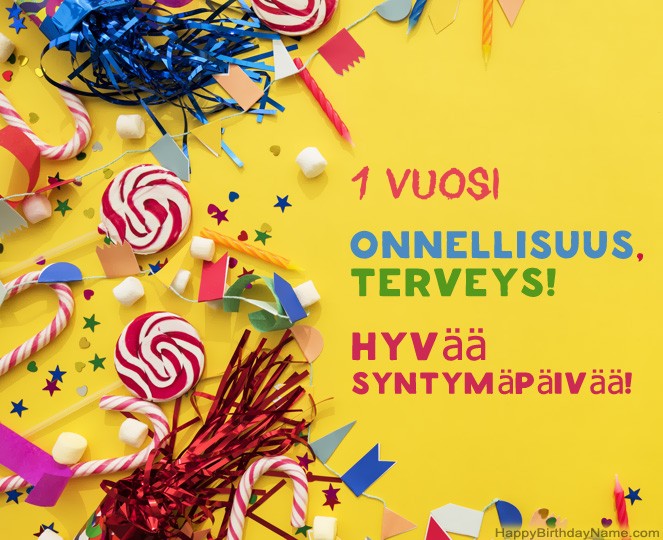 1-vuotias poika Hyvää syntymäpäivää kuvat