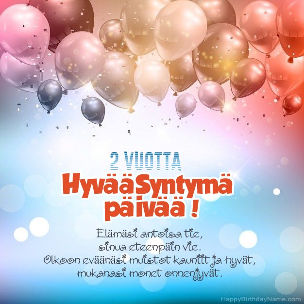 2-vuotias poika-runot syntymäpäivänä