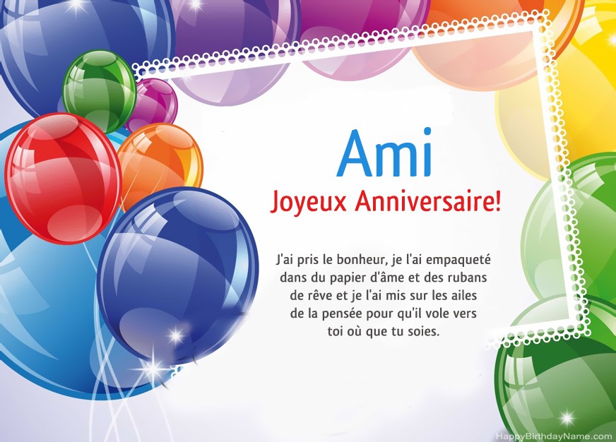 Ami Joyeux anniversaire!