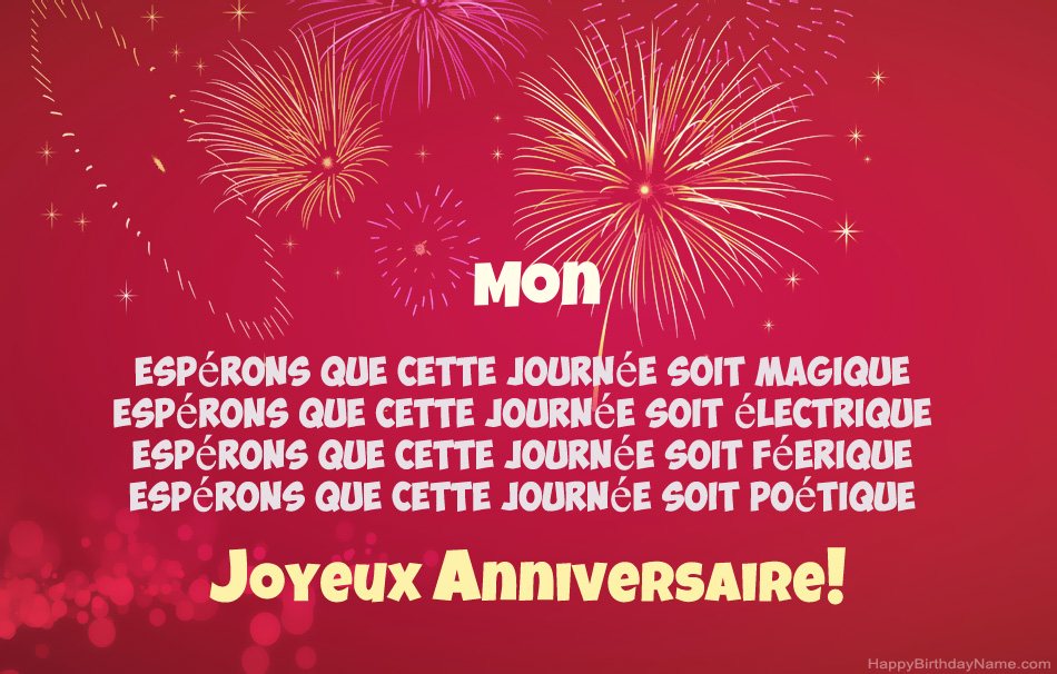 Mon joyeux anniversaire, beaux poèmes