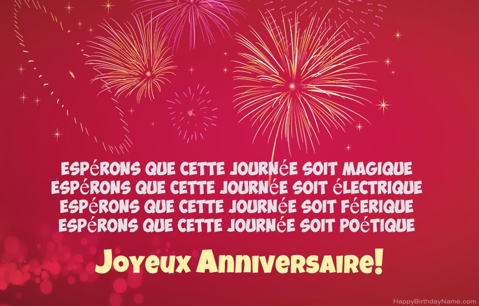 Joyeux anniversaire, beaux poèmes
