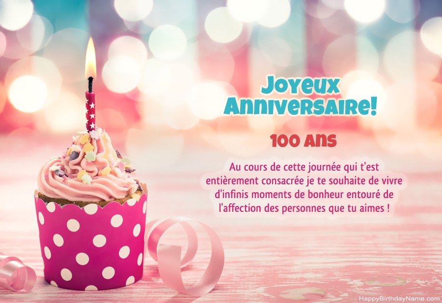 Télécharger Happy Birthday card Femme de 100 ans gratuitement