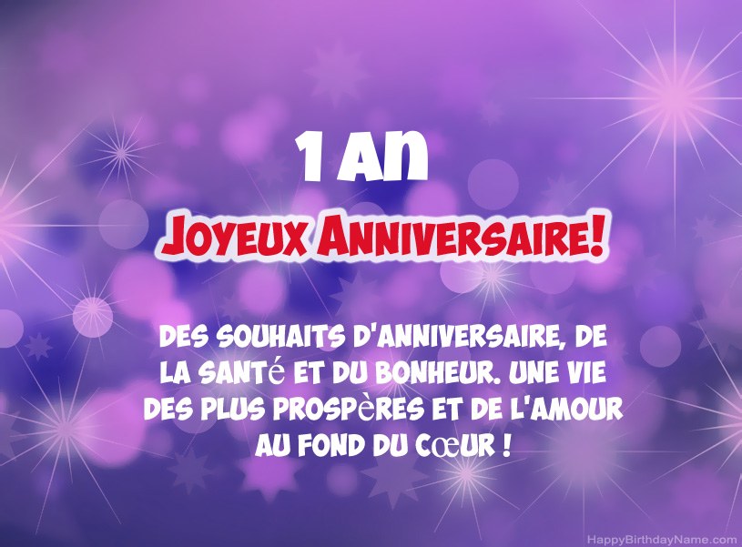 Belles images pour joyeux anniversaire Garçon de 1 an