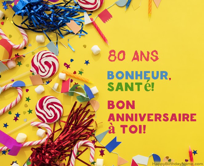 Homme de 80 ans photos de joyeux anniversaire