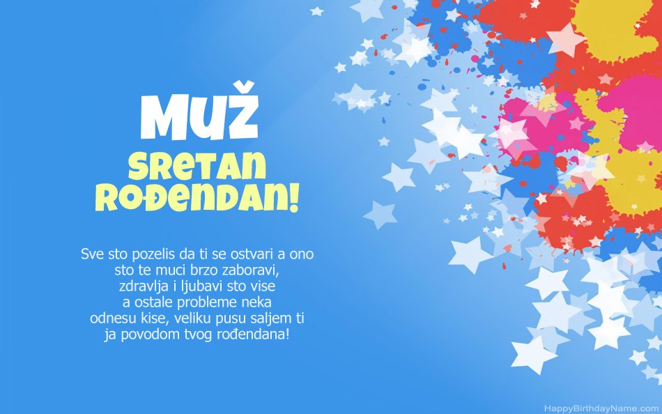 Čestitamo rođendan Muž