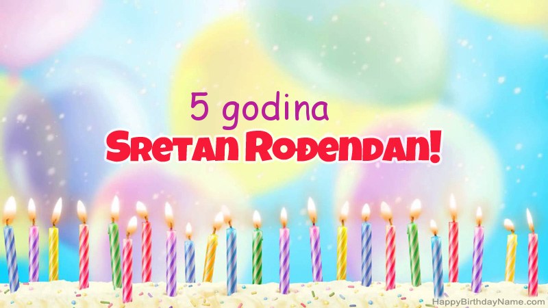 Smiješne čestitke za rođendan Dječak star 5 godina