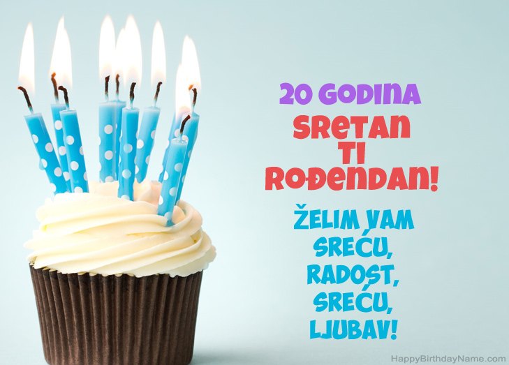 Čestitamo Sretan rođendan 20 godina stari momak