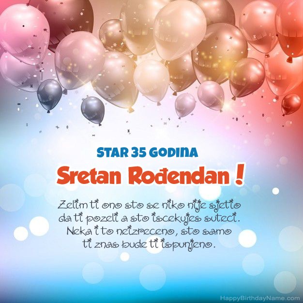 35 godina star čovjek pjesme na rođendan
