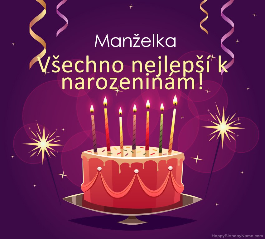 Legrační pozdravy pro všechno nejlepší k narozeninám Manželka obrázky