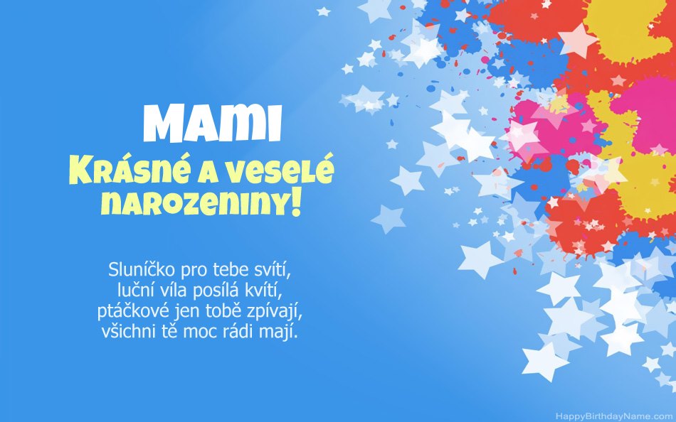 Gratulujeme k narozeninám Mami