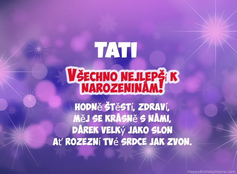Krásné fotografie pro všechno nejlepší k narozeninám Tati