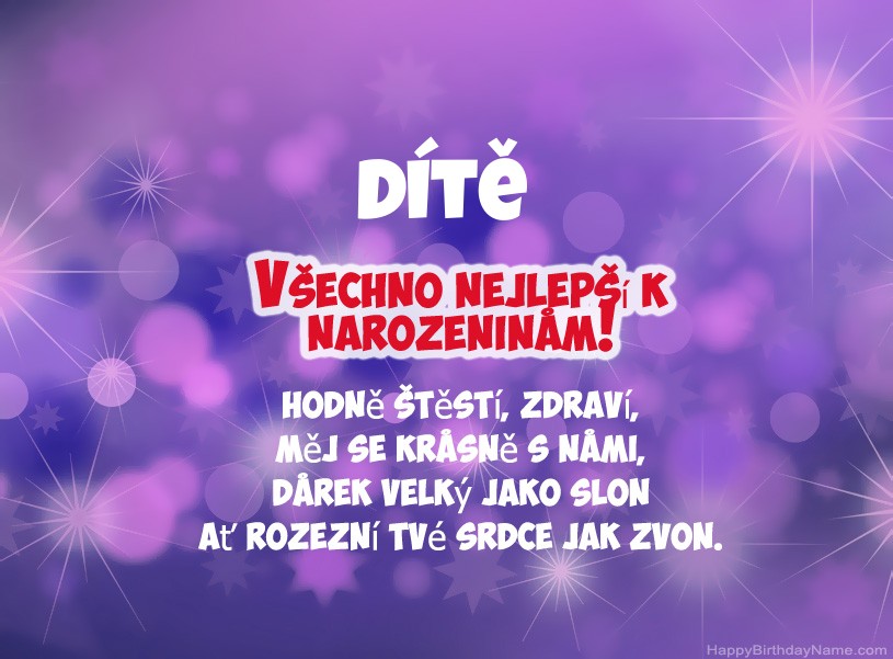 Krásné fotografie pro všechno nejlepší k narozeninám Dítě