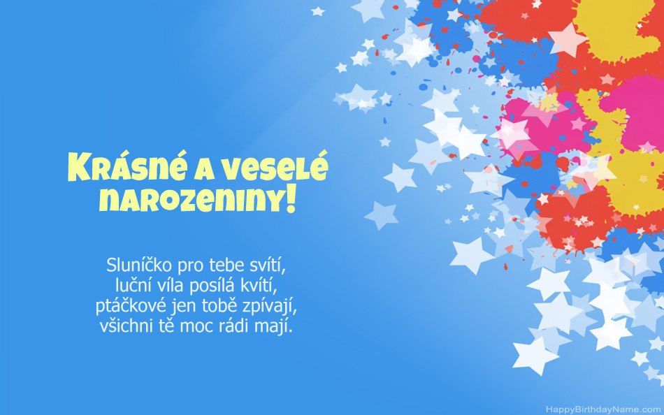 Blahopřeji k narozeninám